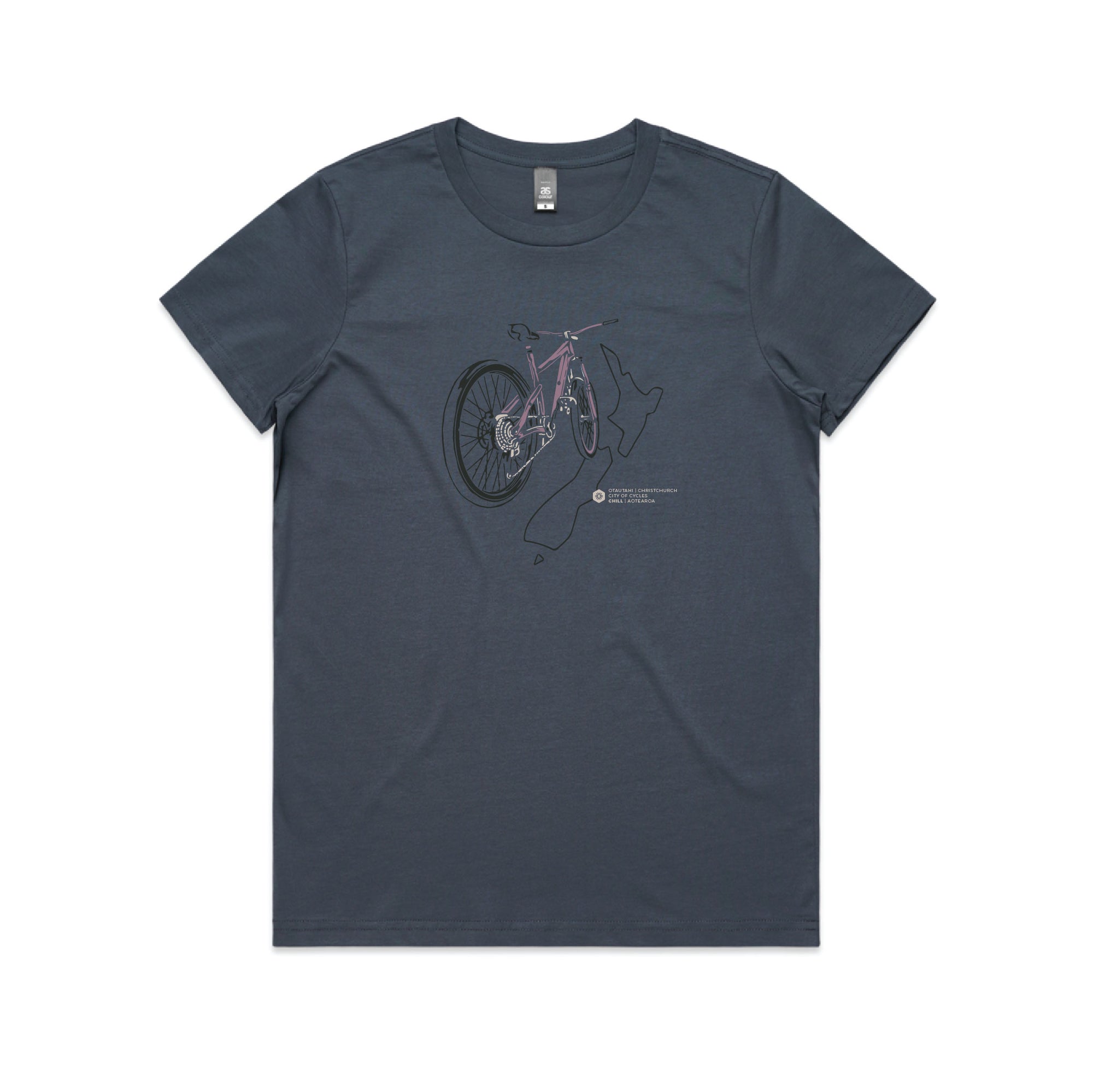 Chill Bike T-Shirt Women's - Petrol Blue