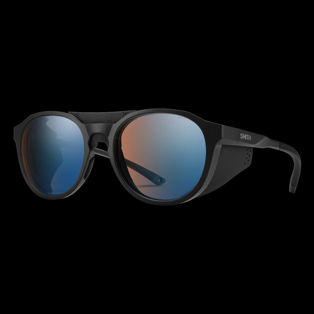 Smith Venture - Matte Black ChromaPop Glacier Photochromic Copper Blue Mirror VLT 7 - 45%
