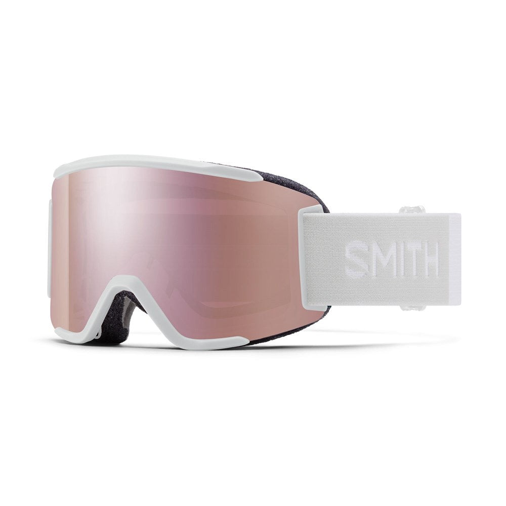 Smith Squad S - White Vapor/ChromaPop Everyday Rose Gold Mirror 22% VLT/ Clear