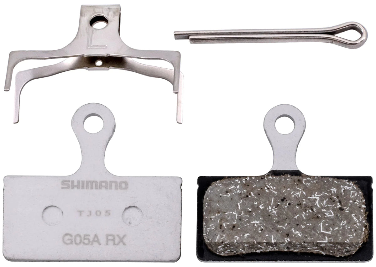Shimano BR-M9000 Disc Brake Pads G05A-RX Resin Pad &amp; Spring 1 Pair