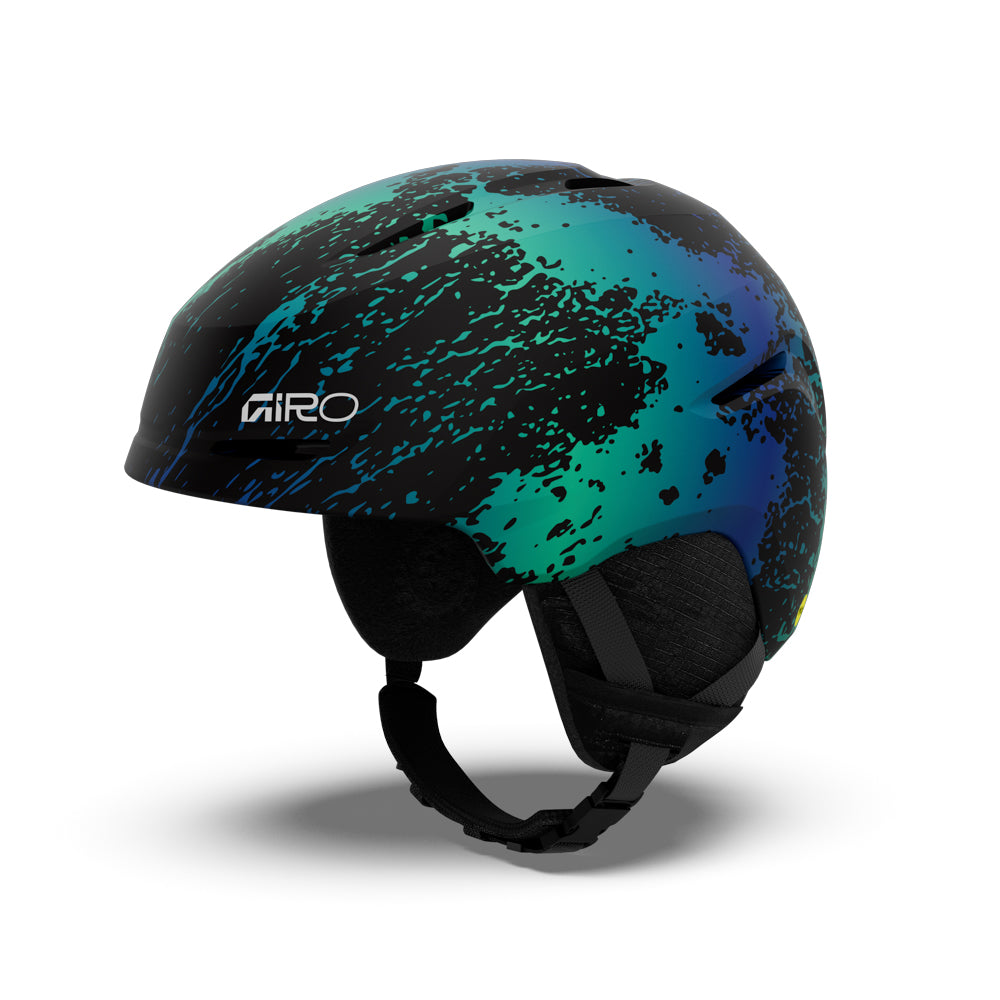 Giro Spur MIPS Youth Snow Helmet - Matte Blue/Green Surge