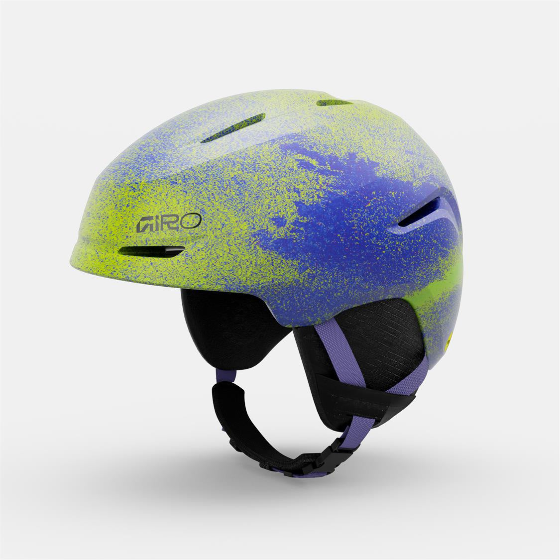 Giro Spur Youth Helmet - Matte Flo Green/Mauve