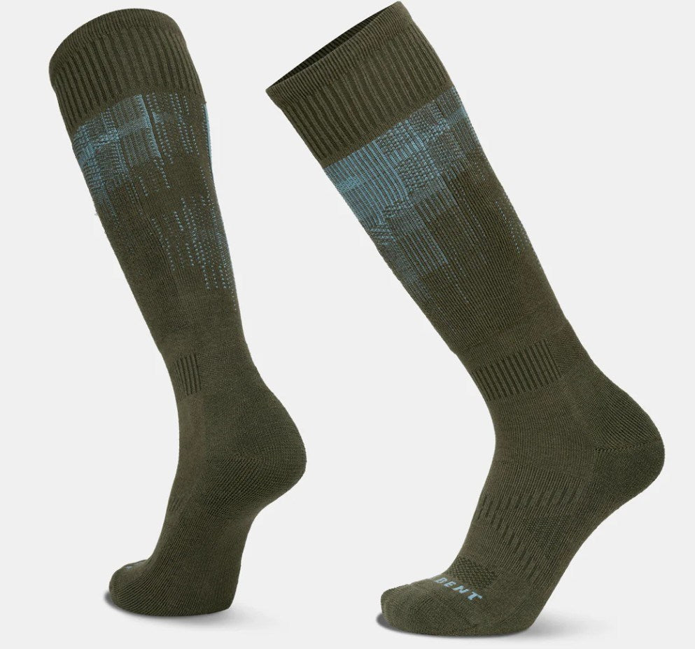 Le Bent Pixel Light Cushion Snow Sock - Dark Eucalypt