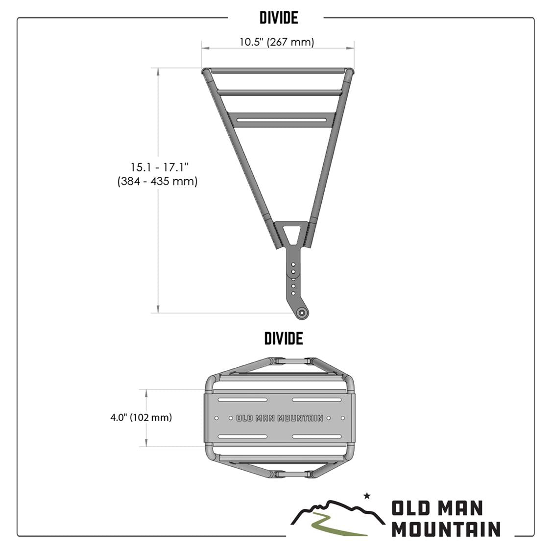 Old Man Mountain - Divide Rack (Universal front/rear mounting)
