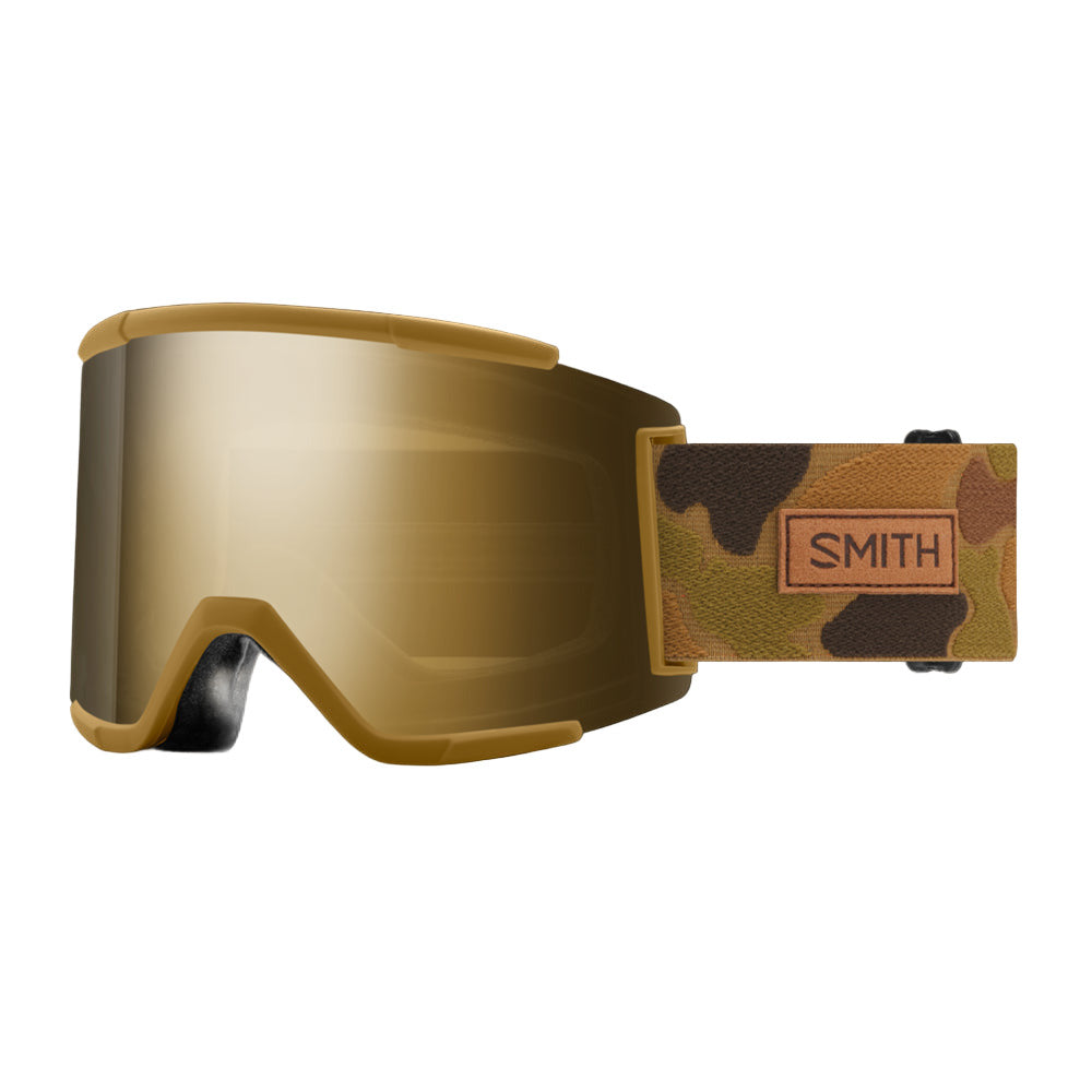 SMITH Squad XL ゴーグル Coyote Pow Hunter Smith Squad XL - Coyote Pow Hunter ChromaPop Sun Black Gold Mirror