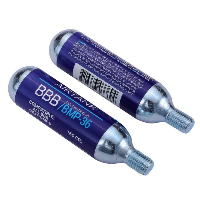 BBB Airtank CO2 Cartridges Threaded 16g Single
