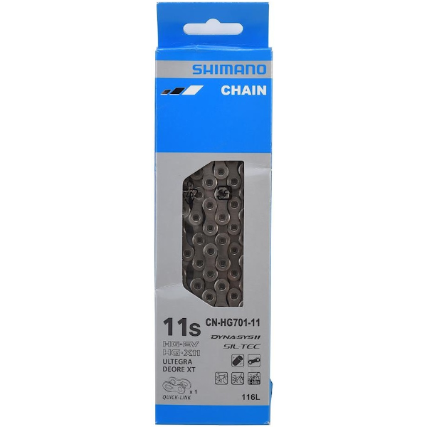 Shimano HG701 Road/MTB Chain 11-Speed Sil-Tec w/Quick Link